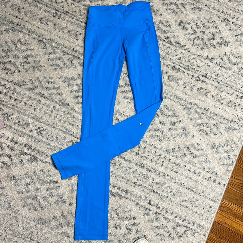 Extra Long LuLuLemon boot Cut Leggings (Teal)